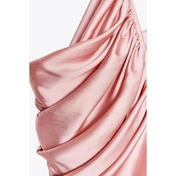 ZARA ZW COLLECTION SATIN VOLUME DRESS - Picture 15 of 16